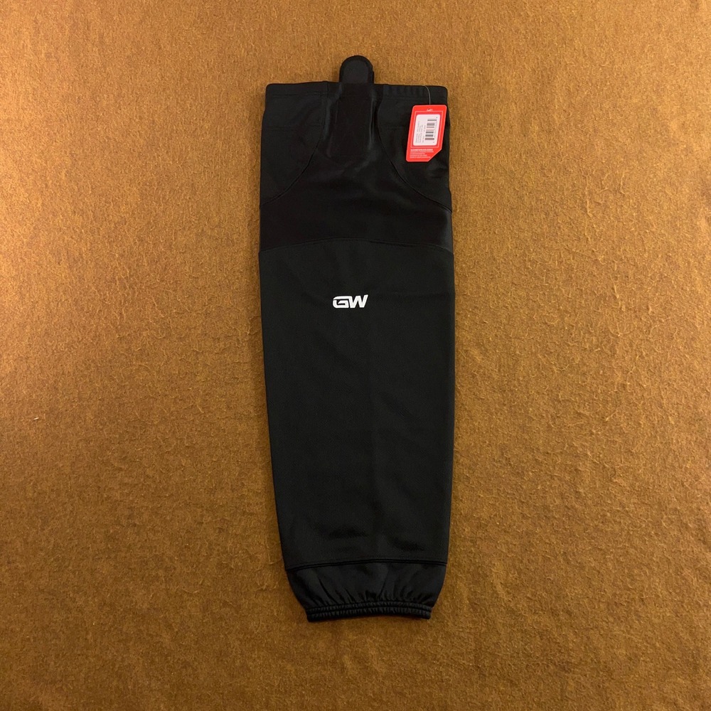 GameWear Senior 30" Black GWSK6500 Mesh Hockey Socks NWT
